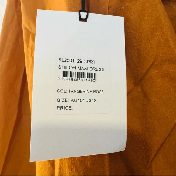 Significant Other Shiloh Strapless Floral Maxi Dress Size 12 Tangerine Rose - Picture 11 of 16